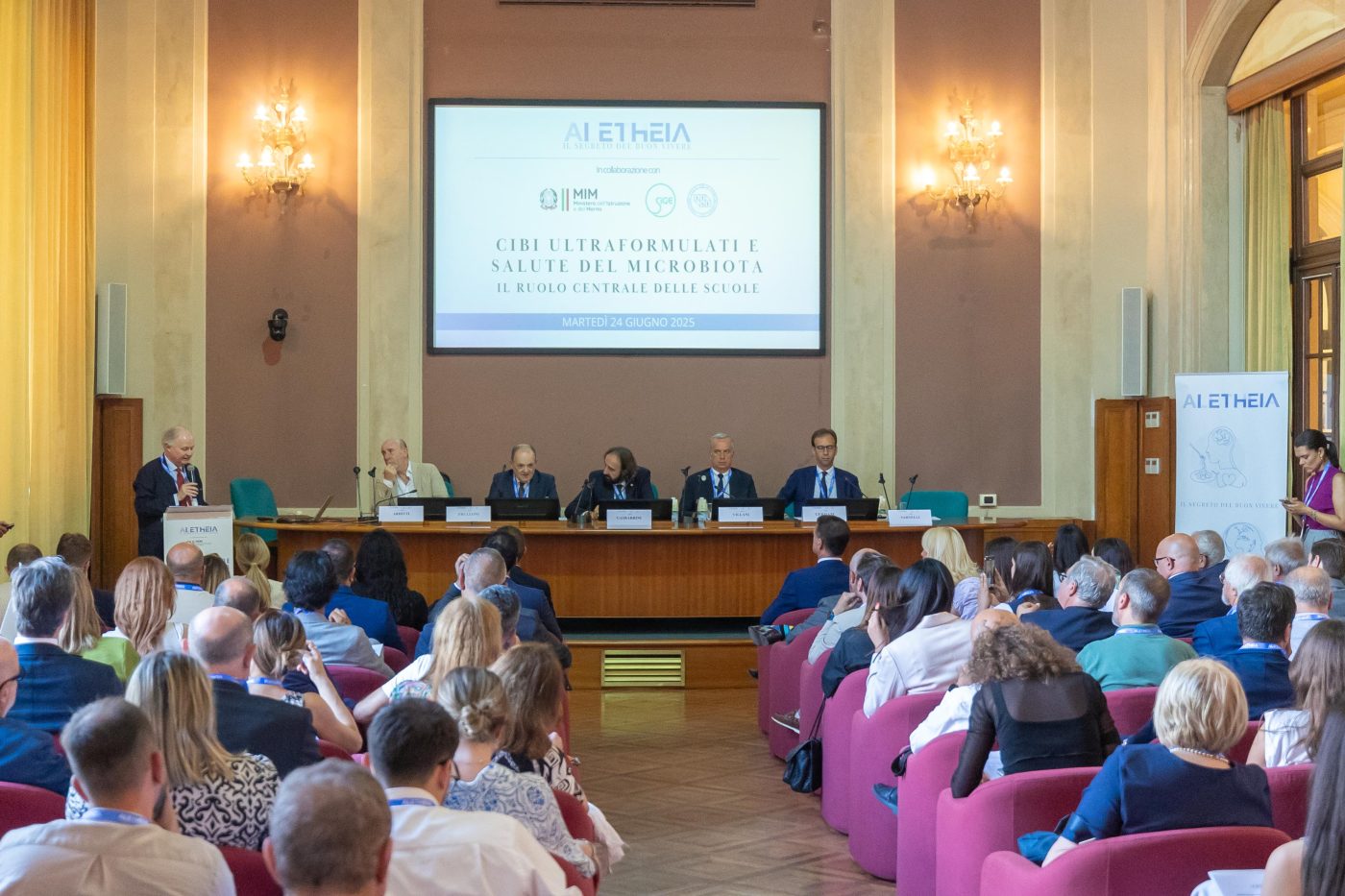 Evento Fondazione Aletheia e Ministero dell'Istruzione e del Merito - "Cibi ultraformulati e salute del Microbiota, il ruolo centrale delle scuole" 24 giugno 2025 - Panel Relatori