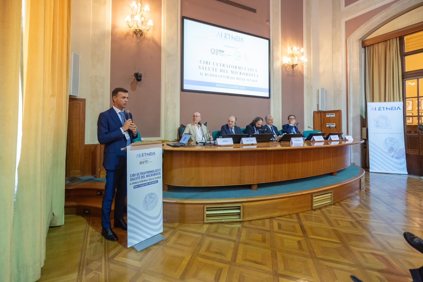 Evento Fondazione Aletheia e Ministero dell'Istruzione e del Merito - "Cibi ultraformulati e salute del Microbiota, il ruolo centrale delle scuole" 24 giugno 2025 - Intervento Presidente Coldiretti Ettore Prandini 