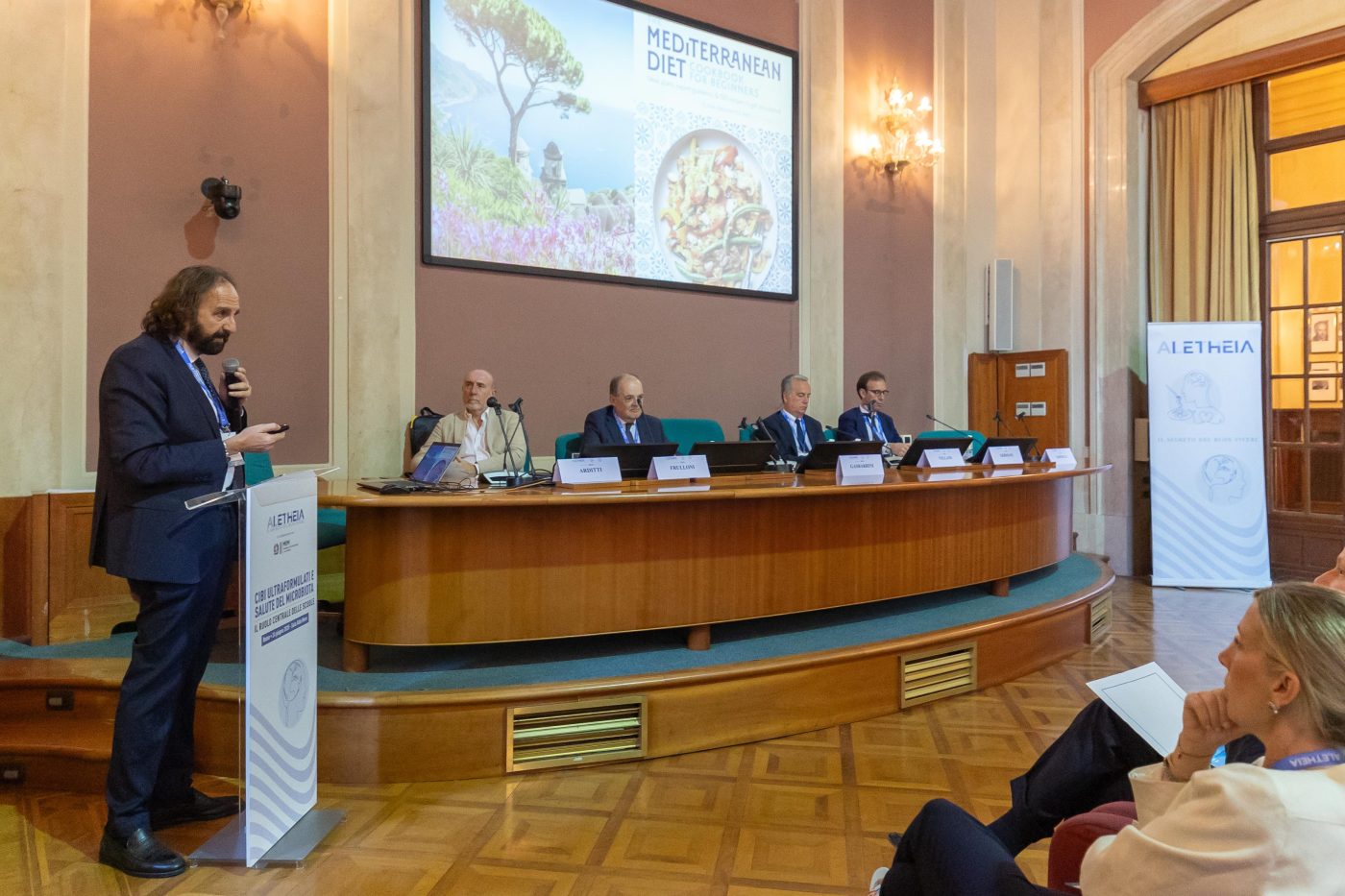 Evento Fondazione Aletheia e Ministero dell'Istruzione e del Merito - "Cibi ultraformulati e salute del Microbiota, il ruolo centrale delle scuole" 24 giugno 2025 - Intervento Professore Antonio Gasbarrini
