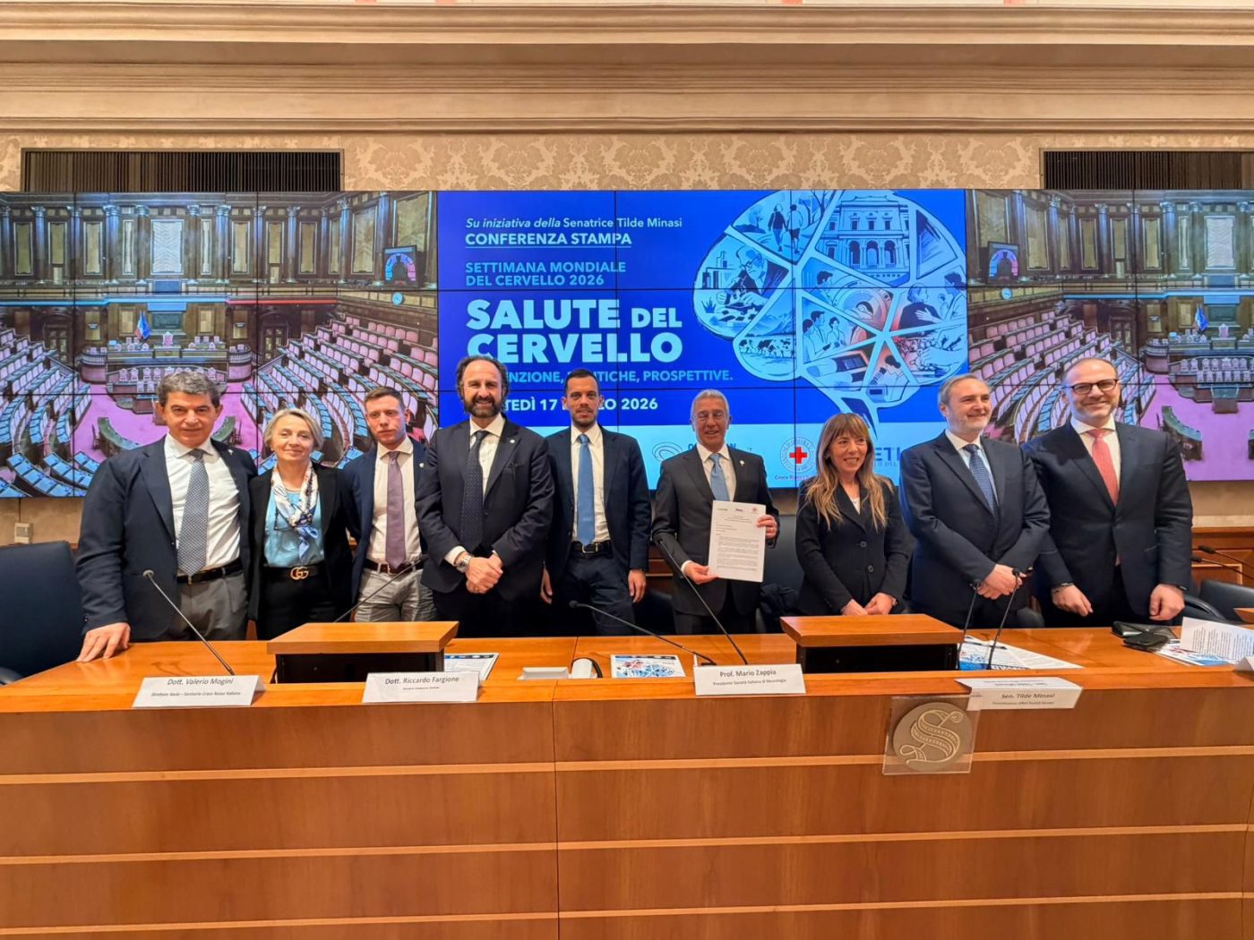 17 marzo - Settimana mondiale del Cervello 2026 Conferenza Stampa al Senato con Fondazione Aletheia, SIN (Società Italiana Neurologia) e Croce Rossa Italiana: "Salute del Cervello. Prevenzione, Politiche, Prospettive"